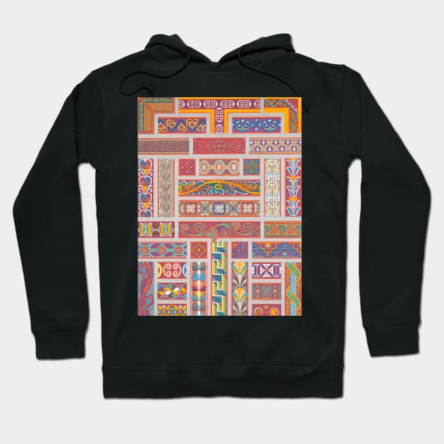 Colorful Decorative Pattern - Classic Hoodie by CozyCanvas